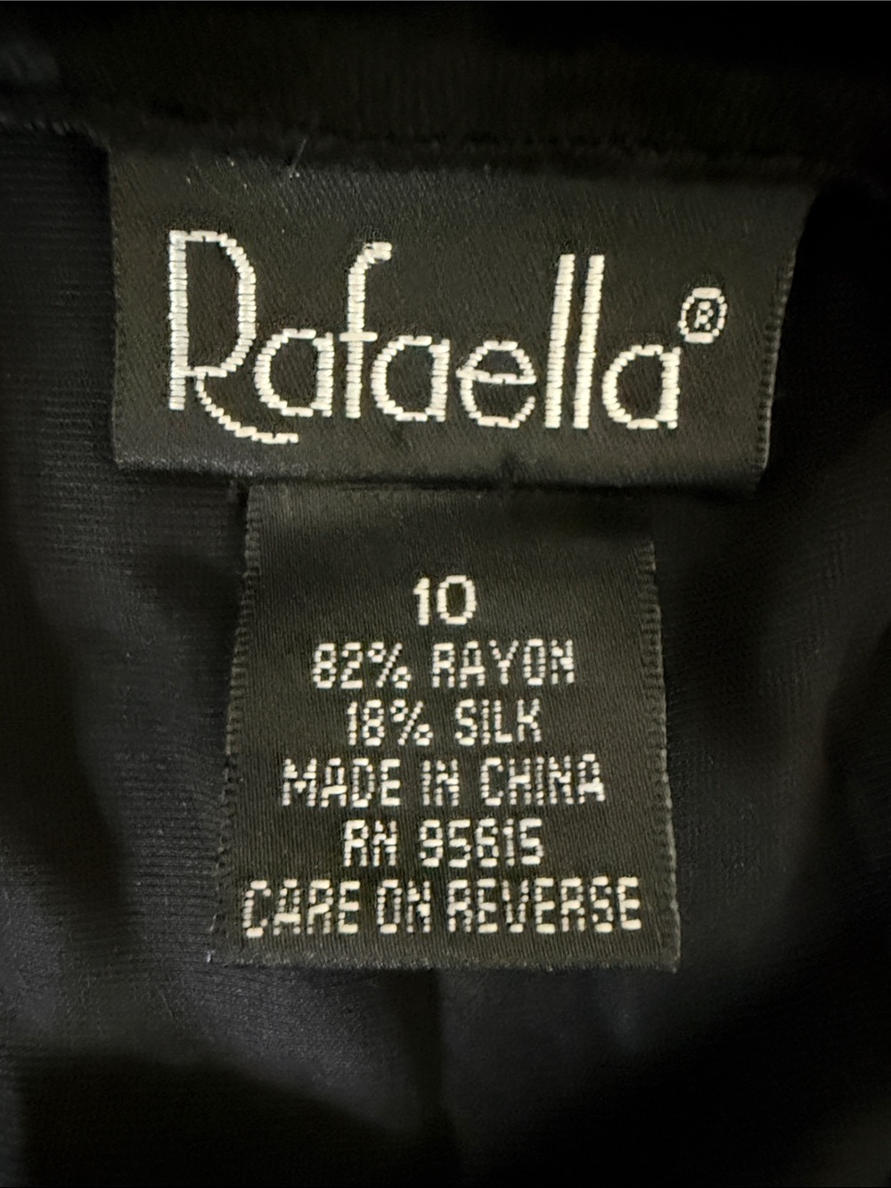 Rafaella Black Velvet Button-Down Shirt with Red Rose Pin - Picture 9 of 11